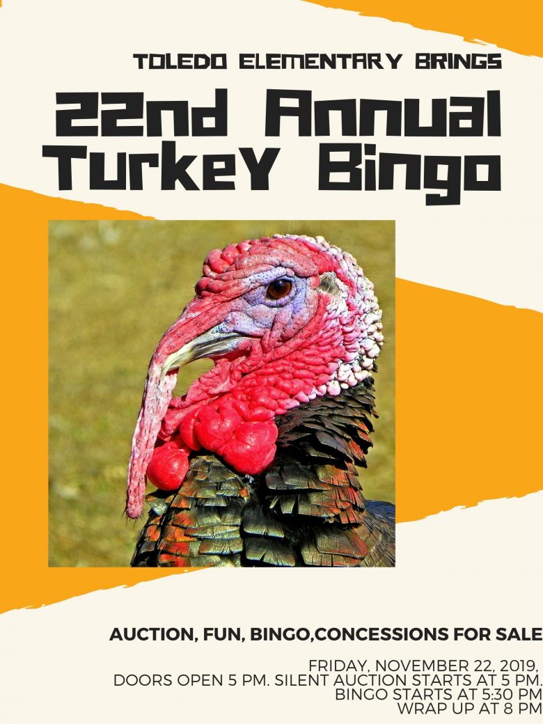 Turkey Bingo at Toledo Elementary 11/22/19