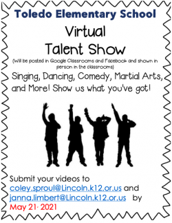 Virtual Talent Show Pic of flier
